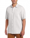 Nautica Men's Short Sleeve Solid Woven