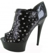 BETSEY JOHNSON Studdlee Platform Studs Womens Shoes Black Size 6.5