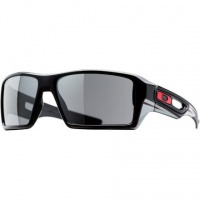 Oakley Eyepatch 2 OO9136-15 Iridium Rectangular Sunglasses,Polished Black,64 mm