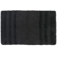 Shaw Living Penthouse Nylon 24-Inch by 40-Inch Bath Rug, Black