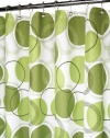 Park B. Smith Circle Central Shower Curtain, White/Green