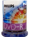 DVD-R 4.7GB DATA 120MIN VID 16X 100-Spindle