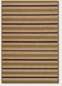 Couristan 5779/3079 URBANE Light Rail 24-Inch by 94-Inch Polypropylene Area Rug, Tan/Chocolate