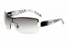 Burberry Women's 3043 Silver / Dark Burberry Pattern Frame/Grey Gradient Lens Metal Sunglasses