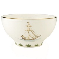 Lenox Colonial Tradewind Gold Banded Bone China Rice Bowl