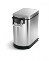 simplehuman 25-Liter Pet Food Storage Can, Brushed Stainless Steel