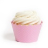 Dress My Cupcake Standard Rose Light Pink Cupcake Wrappers, Set of 12