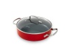 Fiesta CW0004861 Covered Skillet with Side Handles, 2.5-Quart, Scarlet