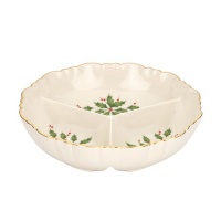 Lenox Holiday Archive Divided Condiment Server