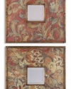 Uttermost Set of Two Colorful Flowers 19 Wide Wall Mirrors