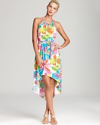 This Trina Turk coverup dress takes you from the beach to the boardwalk with '60s-inspired, wild child flair.