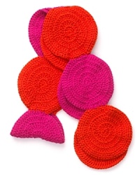 In collaboration with Women for Women, this cheerfully hued circle scarf from kate spade new york is hand crocheted by artisans in Bosnia.