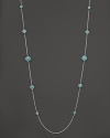 Faceted turquoise stations on a sterling silver chain. From the Rock Candy Collection by Ippolita.