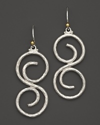 24K gold granulated details add a signature touch to Gurhan's sterling silver Vortex earrings.