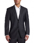 Kenneth Cole Reaction Men's Gray Solid Suit Separate Coat