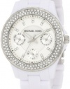 Michael Kors Quartz Acrylic Mini Madison Glitz White Dial Women's Watch MK5458