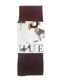 HUE Women's Comfort Top Soft Opaque Knee High Trouser Socks in Merlot