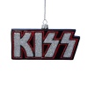 Kurt Adler KS4101 Glass KISS Ornament with Band Image on Back, 5-Inch