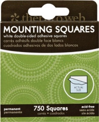 Thermoweb Mounting Squares 750/Pkg, White 1/2-Inch