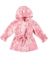 Hawke & Co. Watercolor Blossom Raincoat (Sizes 4 - 6X) - cotton candy, 5