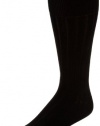 Calvin Klein Men's 3 Pack Cotton Rich Dress Rib Socks, Black, 7-12