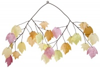 Asli Arts 14-Inch Autumn Leaves Capiz Chime