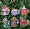 Janlynn Counted Cross Stitch Kit, Coca Mug Ornaments