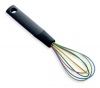 Kuhn Rikon Silicone Rainbow 8-Inch Whisk with 2-Tone Handle, Black