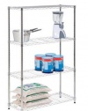 Honey-Can-Do SHF-01906 4-Tier Adjustable Shelving System, 14-Inch by 36-Inch by 54-Inch, Chrome