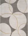 Area Rug 5x8 Rectangle Contemporary Gray Color - Surya Goa Rug from RugPal