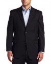 Tommy Hilfiger Men's 2 Button Side Vent Trim Fit Stripe Suit with Flat Front Pant