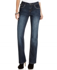 Dark and sultry, Earl Jeans' petite bootcut pair is a must-have for your denim collection!