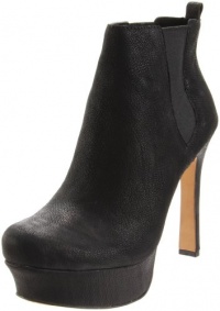 Vince Camuto Women's Baileys Ankle Boot,Black/Silk Goat/Elastic,10 M US