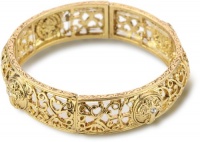 The Vatican Library Collection Gold-Tone Cross Stretch Bracelet