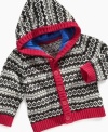 Change up his hooded sweaters with this handsome and refreshing horizontal contrast trim sweater by First Impressions.