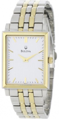 Bulova Men's 98A115 Classic Two-Tone Tank Watch