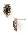 Embellished with white quartz and crystals, Alexis Bittar's doublet earrings have a rebellious side. With an all-black palette this pointed pair will lend a downtown edge.