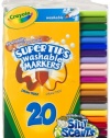 Crayola 20ct Washable Super Tips (5 Fun-Scented Markers Included)