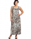 Karen Kane Women's Plus-Size Animal Print Maxi Dress