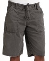 Perennially trendy cargos crafted from lightweight cotton twill, uniquely dyed to achieve that softly worn vintage feel.Mid-width waistband with belt loops and button and drawstring closure Front zipper Side pockets Side snap tab details Stitching detail throughout Raw edge hem Back logo stitching Dual patch pockets at back Inseam, about 10 Cotton; machine wash Imported