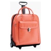 McKleinUSA LA GRANGE 96490 Orange Leather Vertical Detachable-Wheeled Ladies' Briefcase