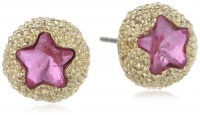 Betsey Johnson Jewels of the Sea Star Fish Round Stud Earrings