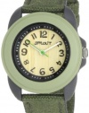 Sprout Unisex ST1003DGBKDG Eco-Friendly Corn Resin and Green Organic Cotton Strap Watch