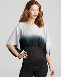 Lafayette 148 New York Hand Dip Dyed Kimono Sleeve Sweater