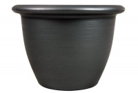 Listo 12-Inch Everyday Sevilla Planter, Metallic Platinum Grey