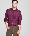 Benson Circle Pattern Sport Shirt - Slim Fit