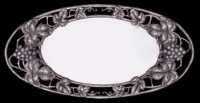 Arthur Court Grape Oval Serving Tray, 22-1/2 Inch