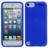 Evecase Silicone Skin Cover Case for Apple iPod Touch iTouch 5th Generation (2012 Version) (Blue)