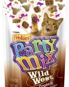 Friskies Party Mix, Wild West Crunch Cat Treats, 2.1-Ounce Packages (Pack of 10)