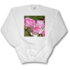 Pretty Garden Pink Roses- Flower Photography - Youth SweatShirt Small(6-8)